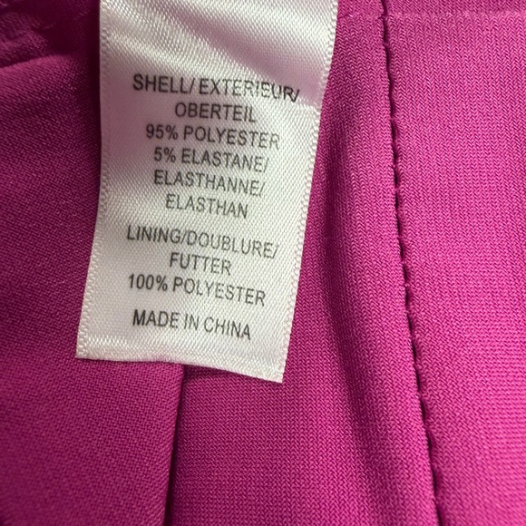 Adrianna Papell Fuchsia Draped Mini Dress - Picture 5 of 5